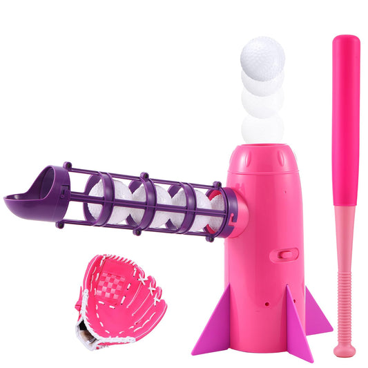 NIBBaNACAL kids baseball pitching machine pop-up in action for precise batting practice.