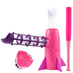 NIBBaNACAL kids baseball pitching machine pop-up in action for precise batting practice.