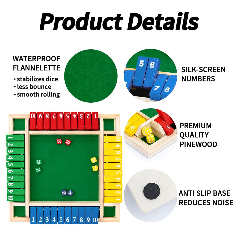 Nicecho dice in four colors ready for classroom math play