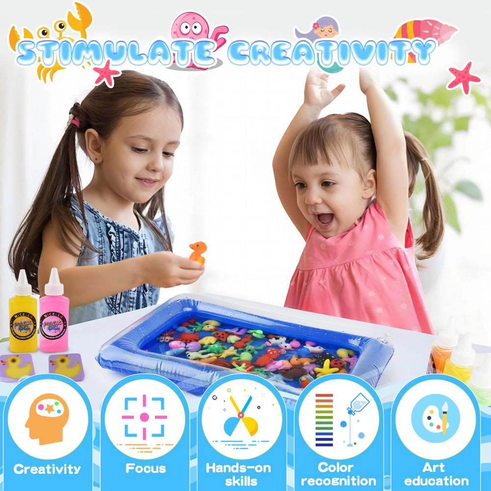 Nicella disposable gloves protect little hands during crafts.