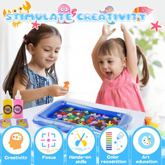Nicella disposable gloves protect little hands during crafts.