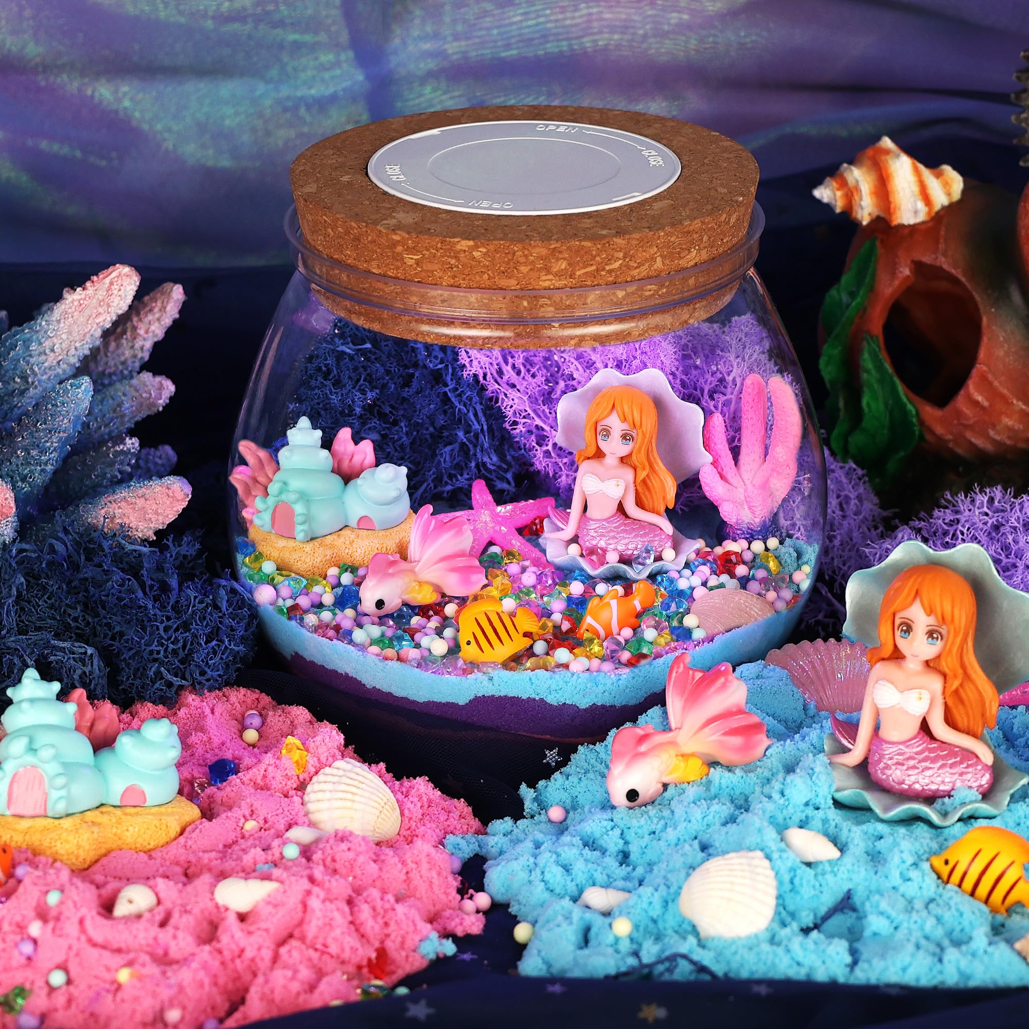 Nicella Mermaid Terrarium Jar for hands-on creative play and sensory exploration.