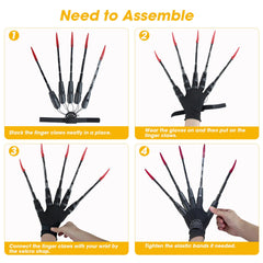 NICENICY 3D-printed creepy finger extensions enhancing stage presence