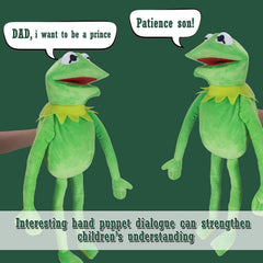NICERINC Kermit Frog Puppet stands about 60 cm tall for kid-friendly posing.