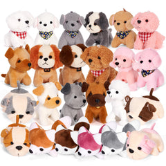 Niceup 24pcs puppy plush set in a box ready for gifting and party favors.