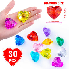 Niceup 1.57-inch heart gem, easy for kids to grasp.