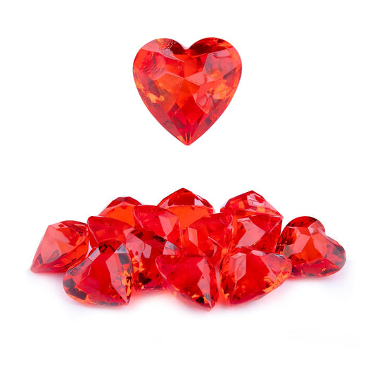 Niceup red heart gemstone pool toy for mermaid treasure hunts.