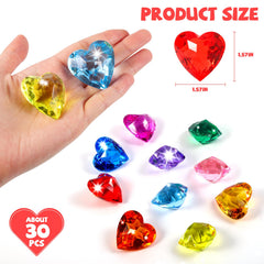 Niceup 3D acrylic heart gems are safe, durable, and kid-friendly.