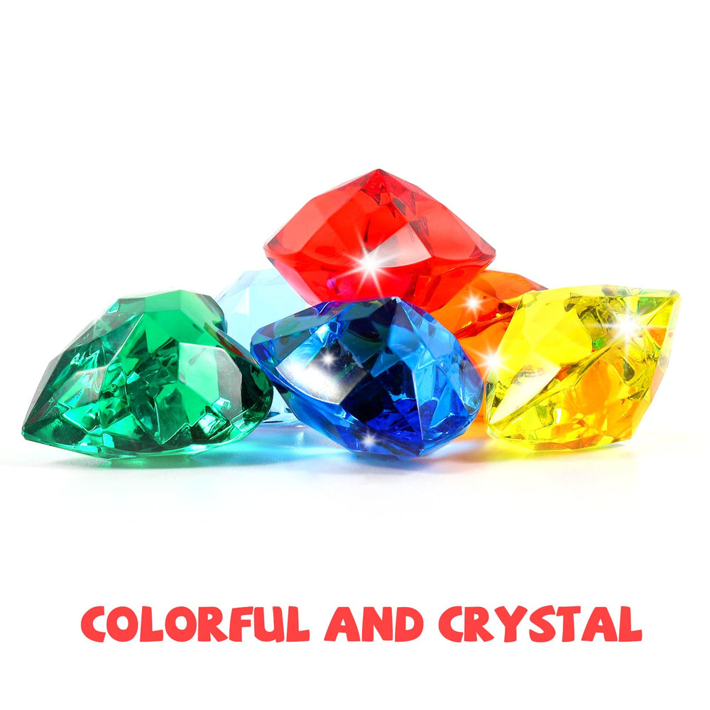 Niceup heart gemstones in mermaid treasure hunts aid color recognition and sorting.