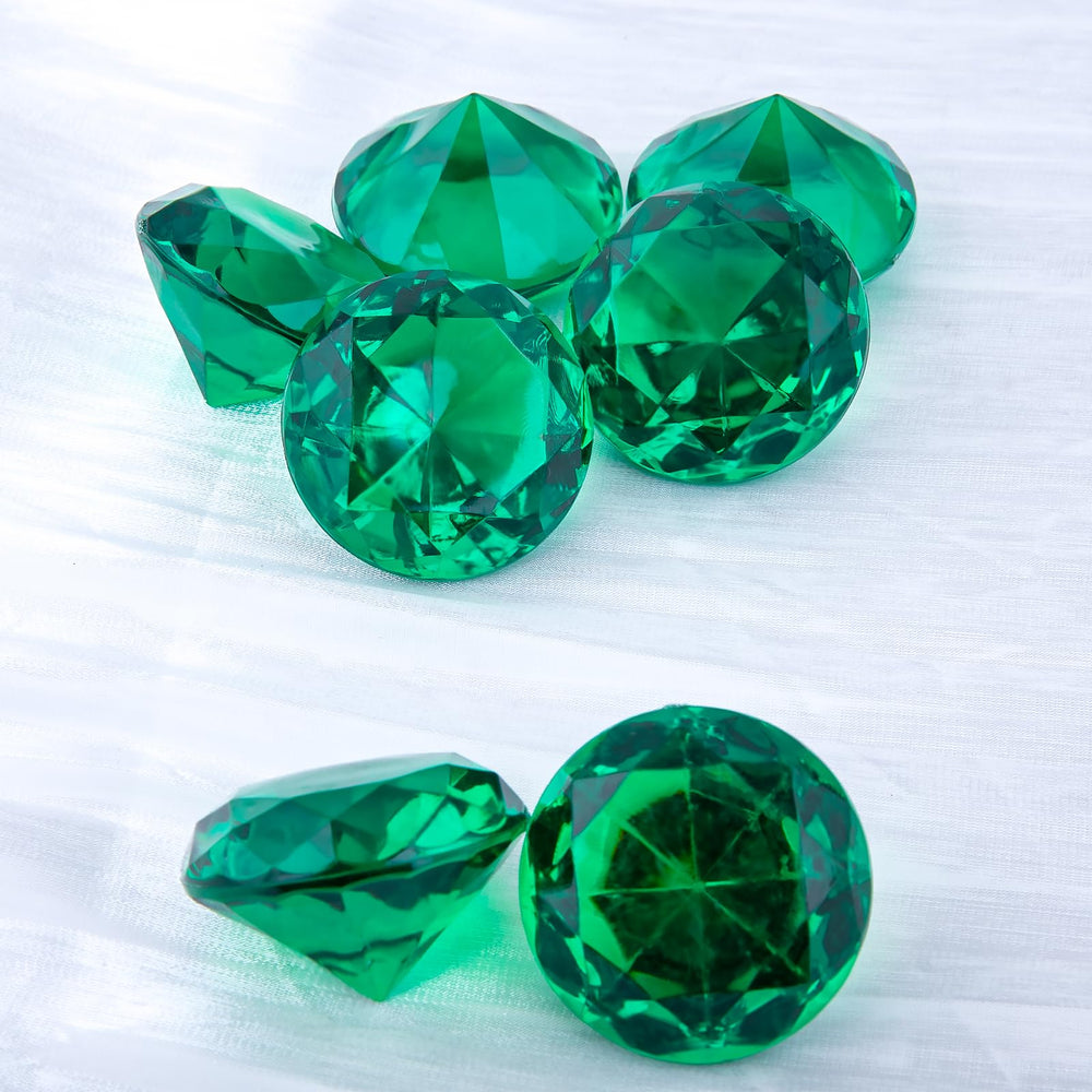 Niceup large emerald diamonds measure 157inch for easy handling.