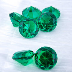 Niceup large emerald diamonds measure 157inch for easy handling.