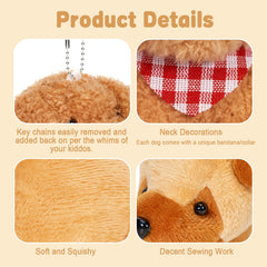 Niceup palm-size plush puppies ideal for little hands at about four inches tall.