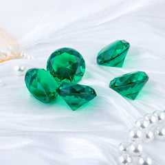 Niceup vibrant emerald diamonds reflect light for festive party decorations.