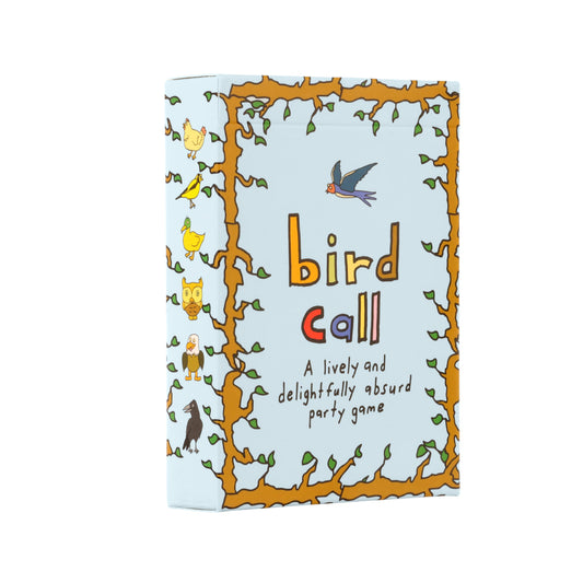 Niche Nation Games Bird Call box cover highlights quick family fun