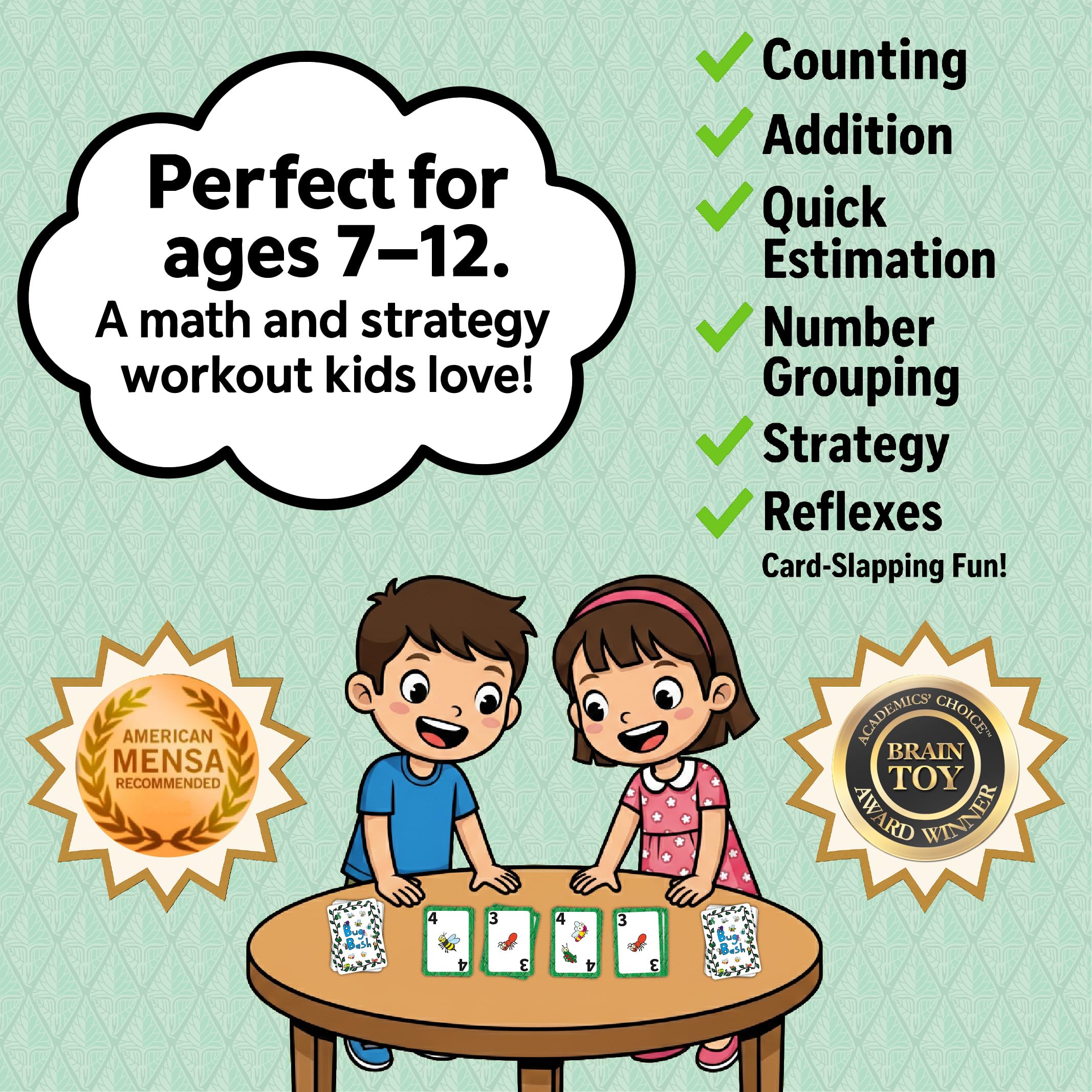 Niche Nation Games Bug Bash slap-action promotes quick reactions during family game night.