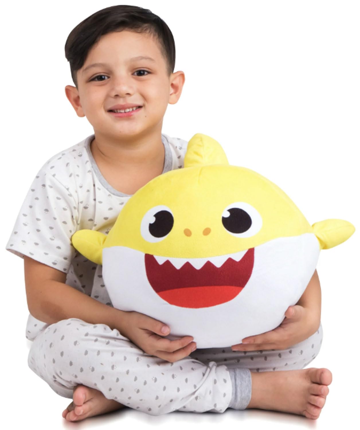 Nickelodeon Baby Shark pillow in use during naps or playtime