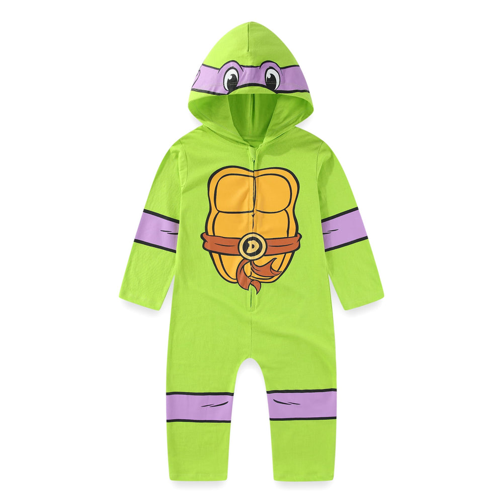 Nickelodeon Donatello hooded coverall back print for easy character recognition during play.