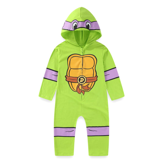 Nickelodeon Donatello hooded coverall back print for easy character recognition during play.