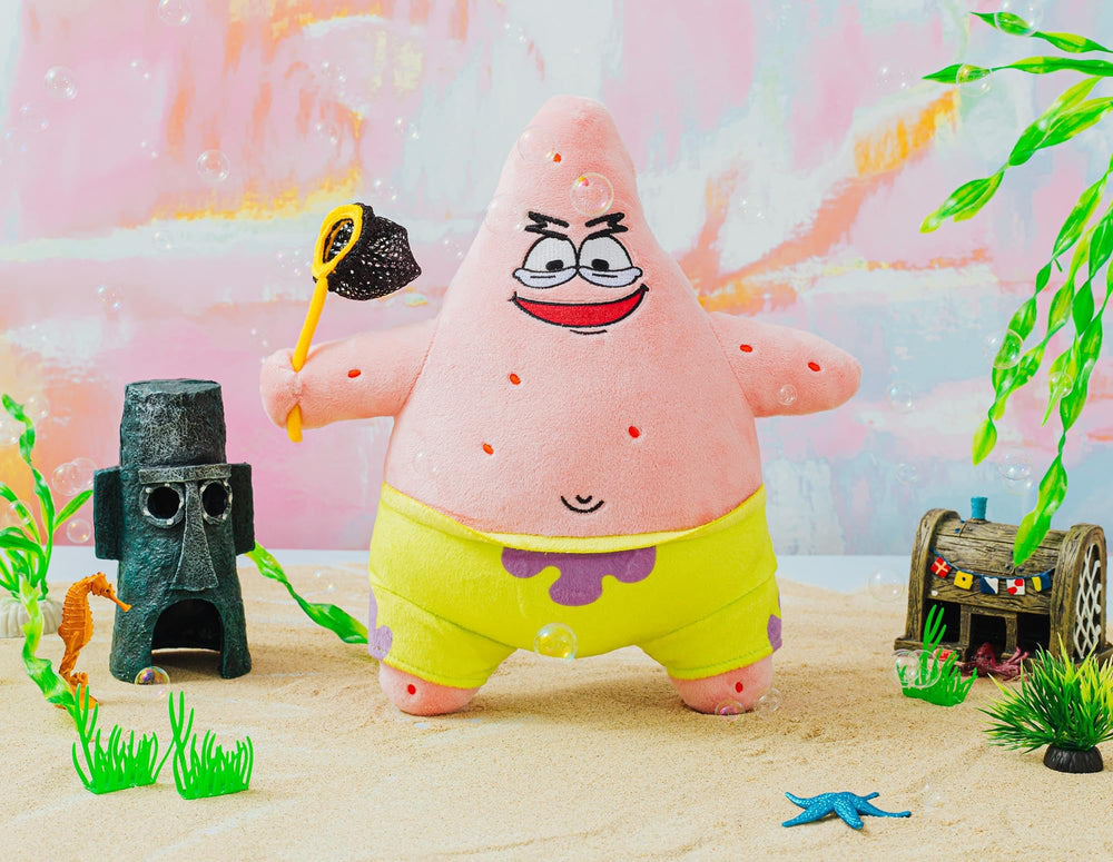 Plush shown on a shelf for Bikini Bottom display and decor.