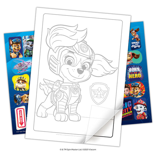 Nickelodeon PAW Patrol inside pages enable tracing and coloring practice.