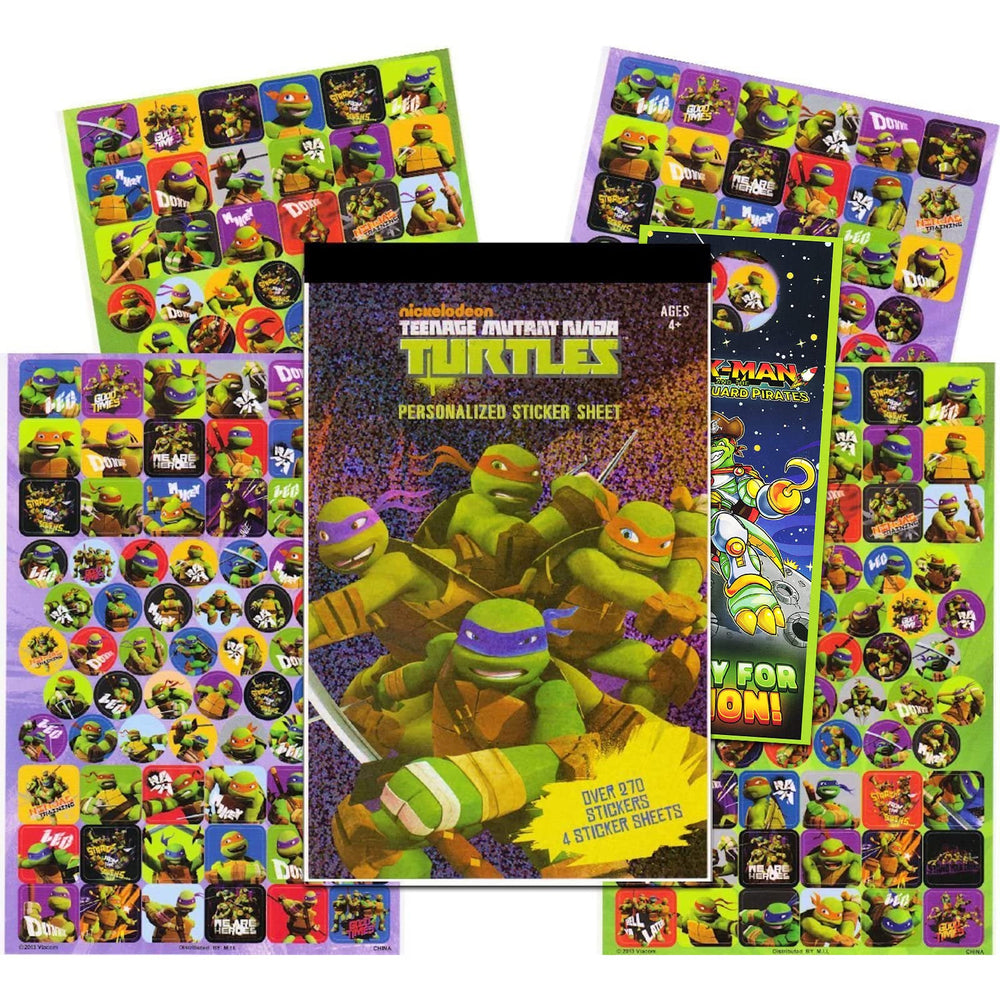 Nickelodeon TMNT sticker pad front cover for creative play