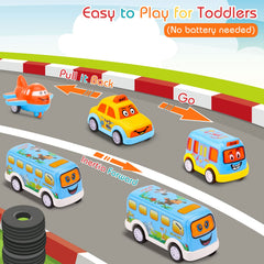 Nicmore mini bus small supports open-ended play and coordination.