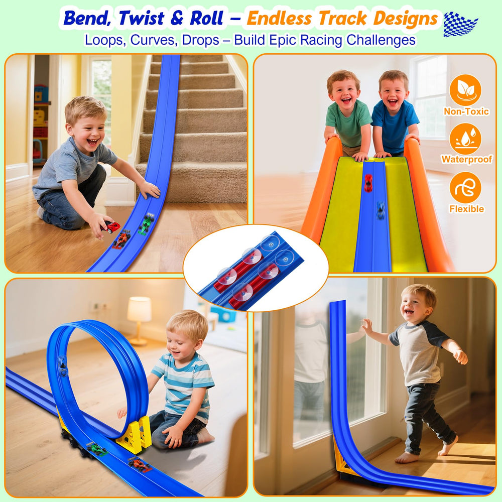 Nicmore roll-up track for easy storage and travel