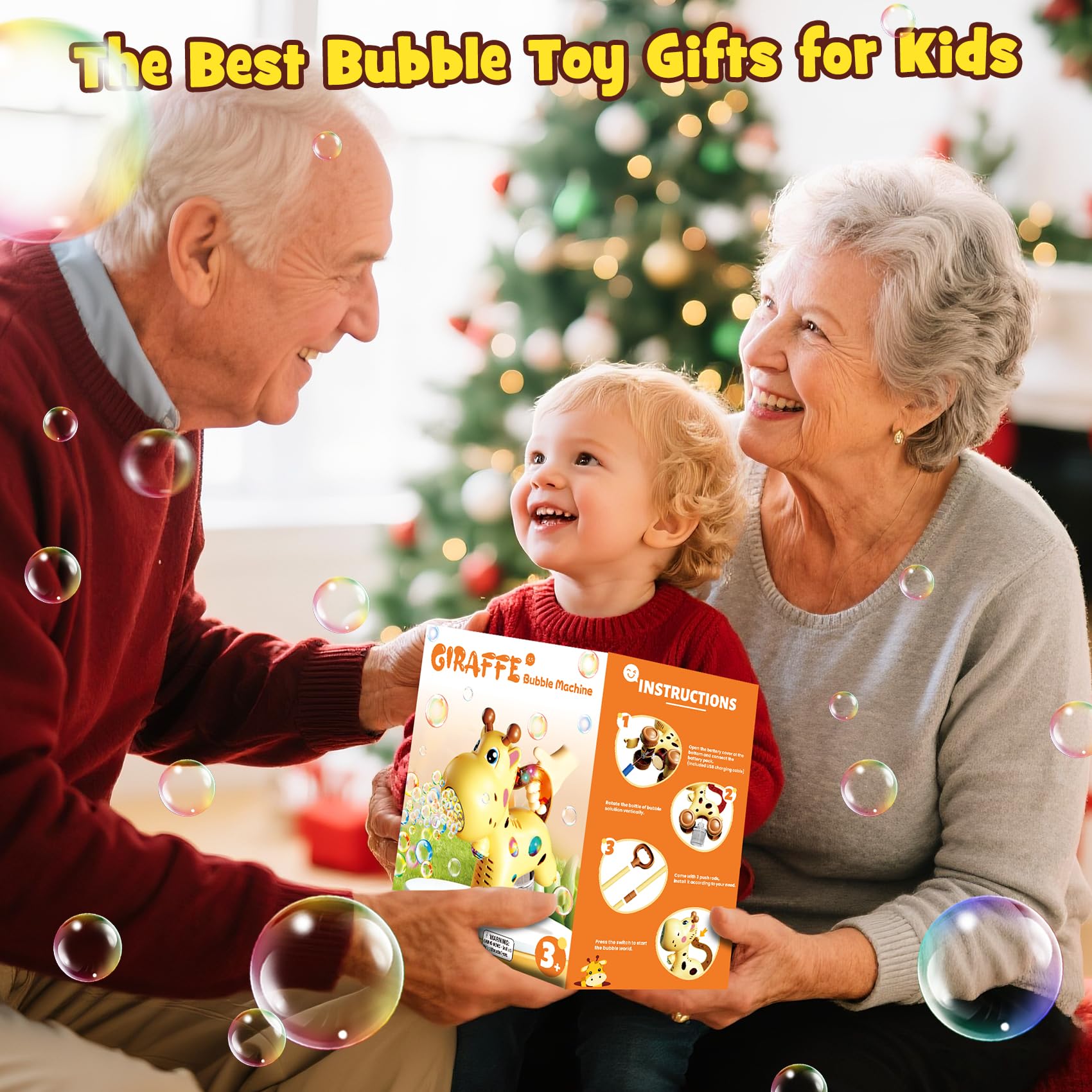 Nicmore two 90ml bottles ensure extended bubble fun without constant refills.