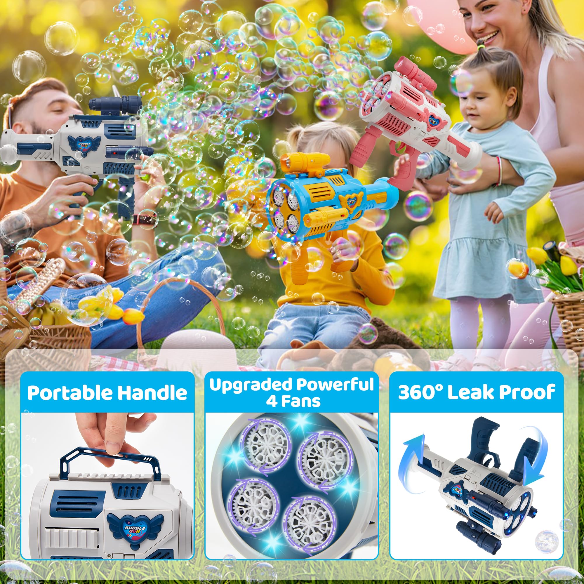 Nicojoy bubble gun gift-ready packaging for a charming present