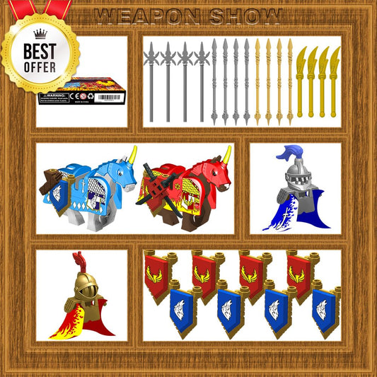 Nicolababe knight helmet for authentic medieval looks on compatible minifigs