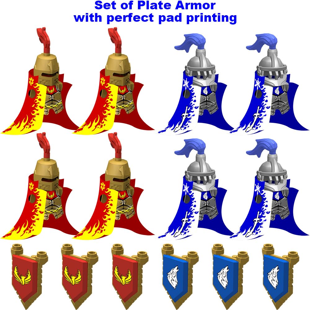 Nicolababe minifig barding armor with detailed finish