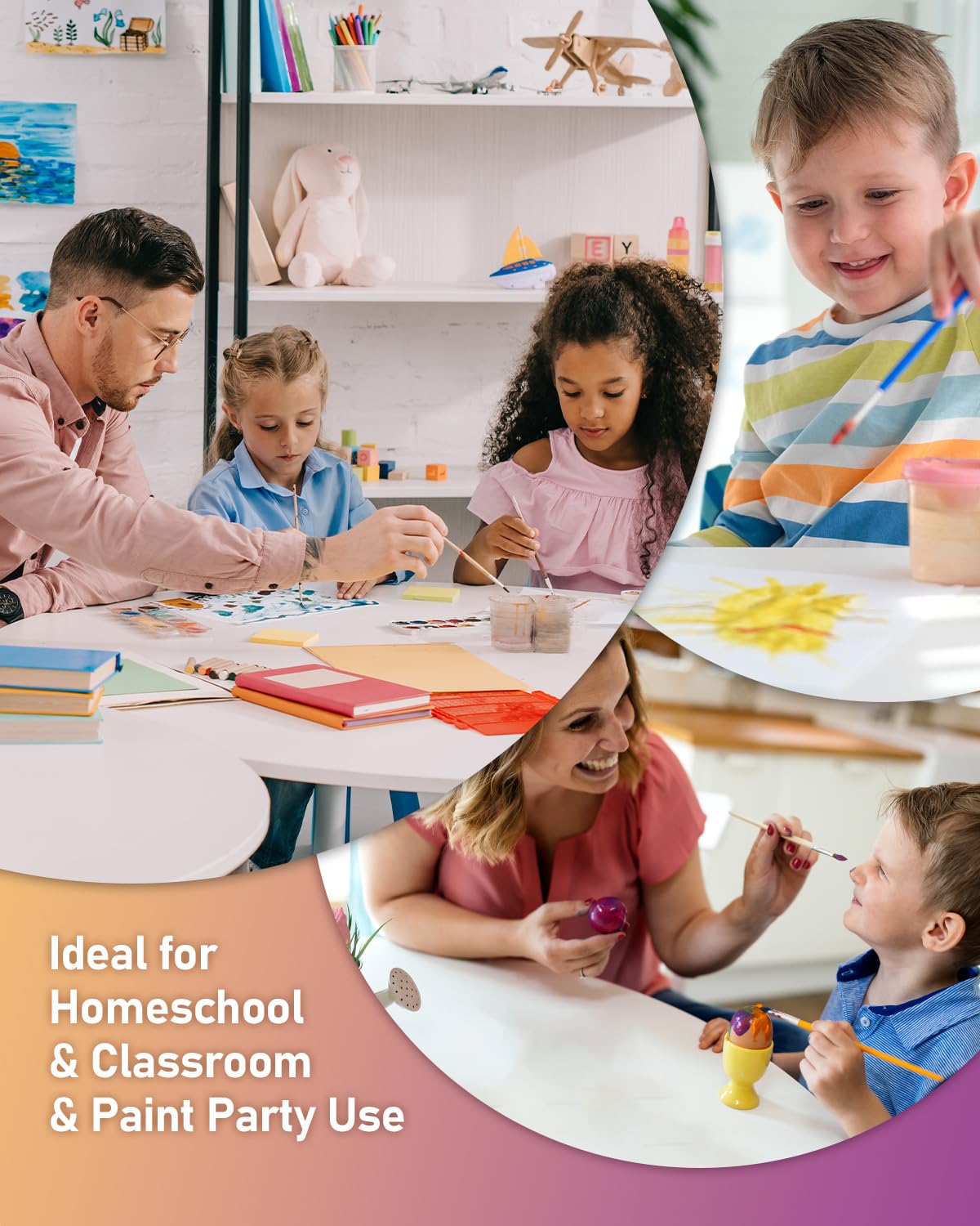 Nicpro art project posters suitable for home and classroom crafts.
