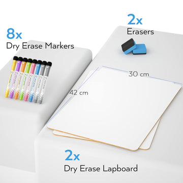Nicpro classroom setup showing kids and teachers using reusable whiteboard surfaces
