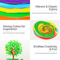 Nicpro color wheel guide helps kids mix colors with confidence.
