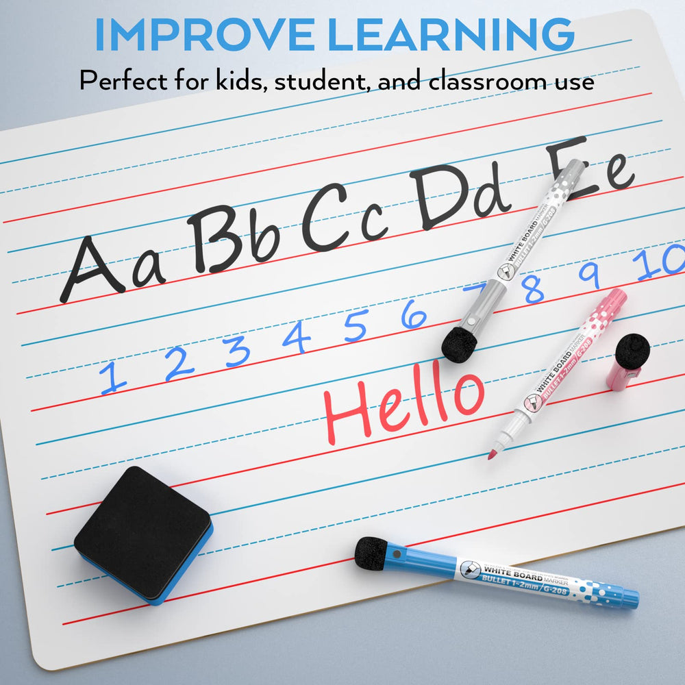Nicpro dry erase erasers two-pack keeps boards clean for quick revisits.