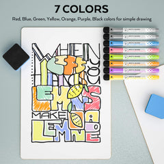 Nicpro dry erase lap board portable classroom tool ideal for at home learning.