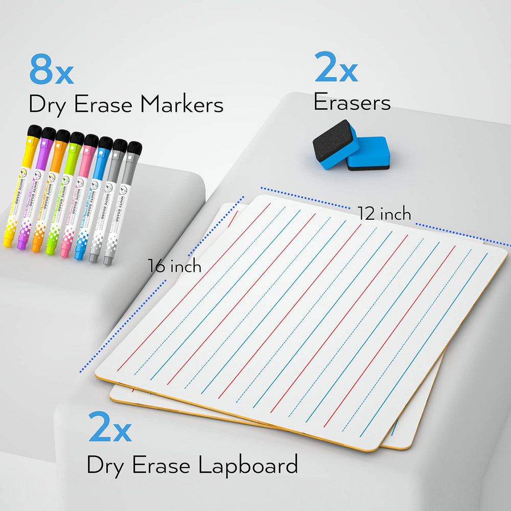 Nicpro dry erase pen set eight colors supports color-coded learning.