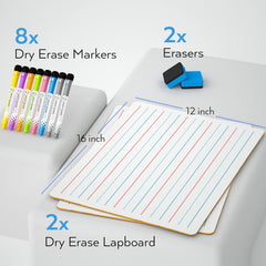 Nicpro dry erase pen set eight colors supports color-coded learning.