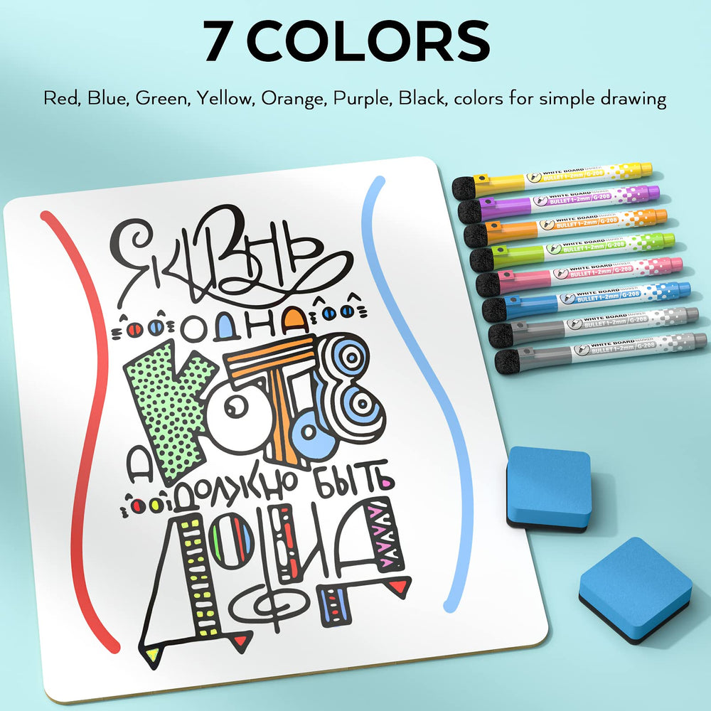 Nicpro lapboard double-sided writing surface with ample space for math and notes