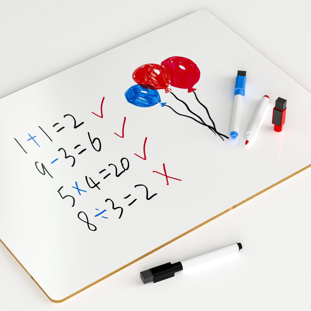 Nicpro lapboard easy erase surface for smooth, streak-free cleanup.