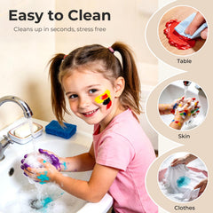 Nicpro paint cups with lids help keep colors organized.