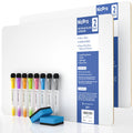 Nicpro small dry erase lapboard 12x16 front view, ideal for individual or group note-taking