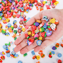 Nicunom mini erasers fruit shapes energize color-coded study time