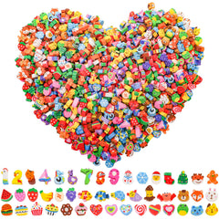 Nicunom mini erasers love heart shapes for cute classroom prizes and playful learning