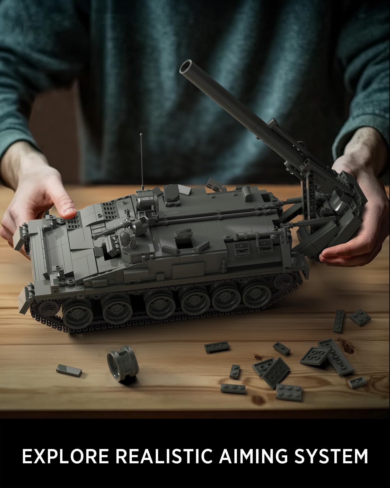 Nifeliz 2S4 mortar allows manual aiming for hands-on exploration.
