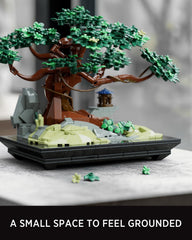 Nifeliz CHAN Bonsai Tree Building Set close-up leaves showing intricate detail
