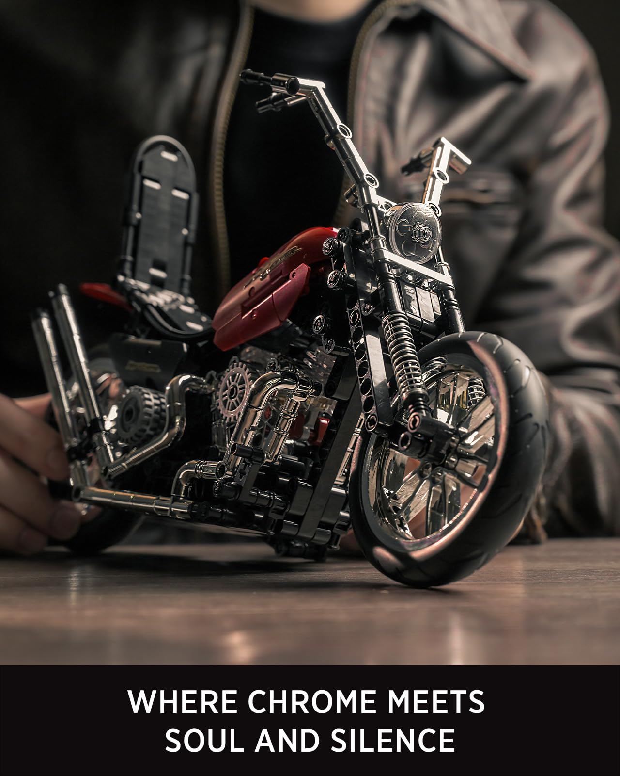 Nifeliz chrome parts catch light, bringing vintage shine to your collection.