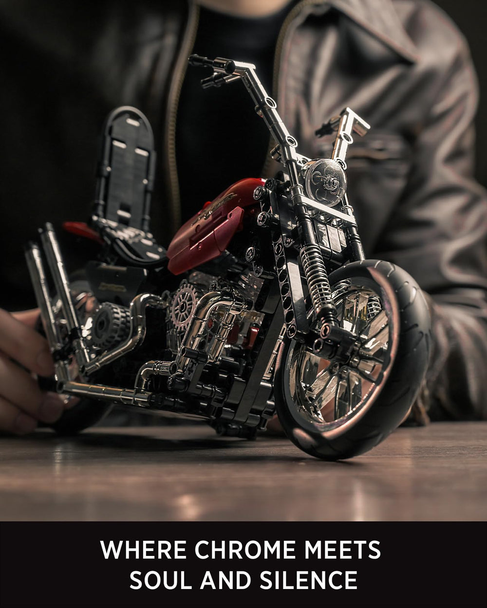 Nifeliz chrome parts catch light, bringing vintage shine to your collection.