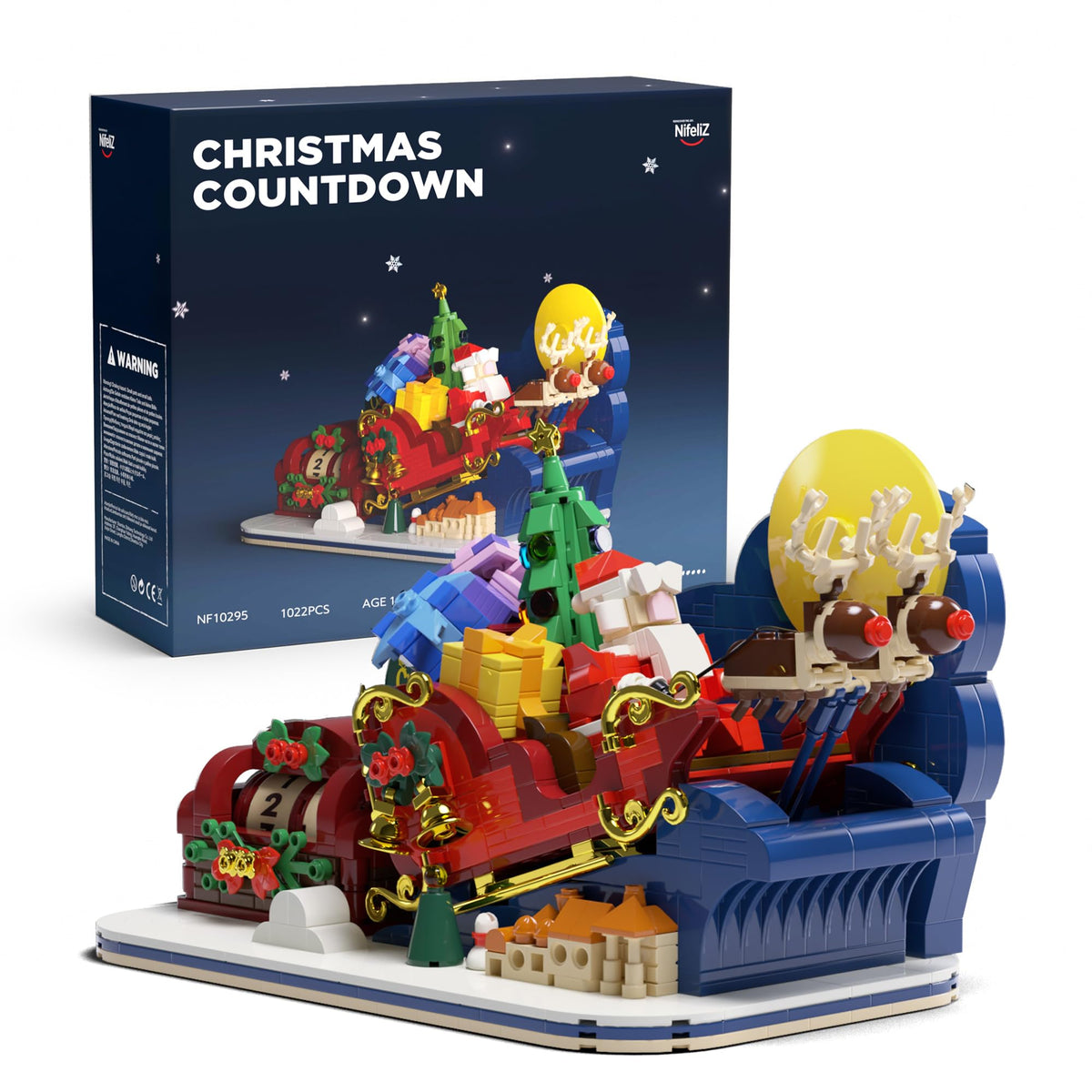 Nifeliz Christmas Countdown bundle box ready for home or office festive display.