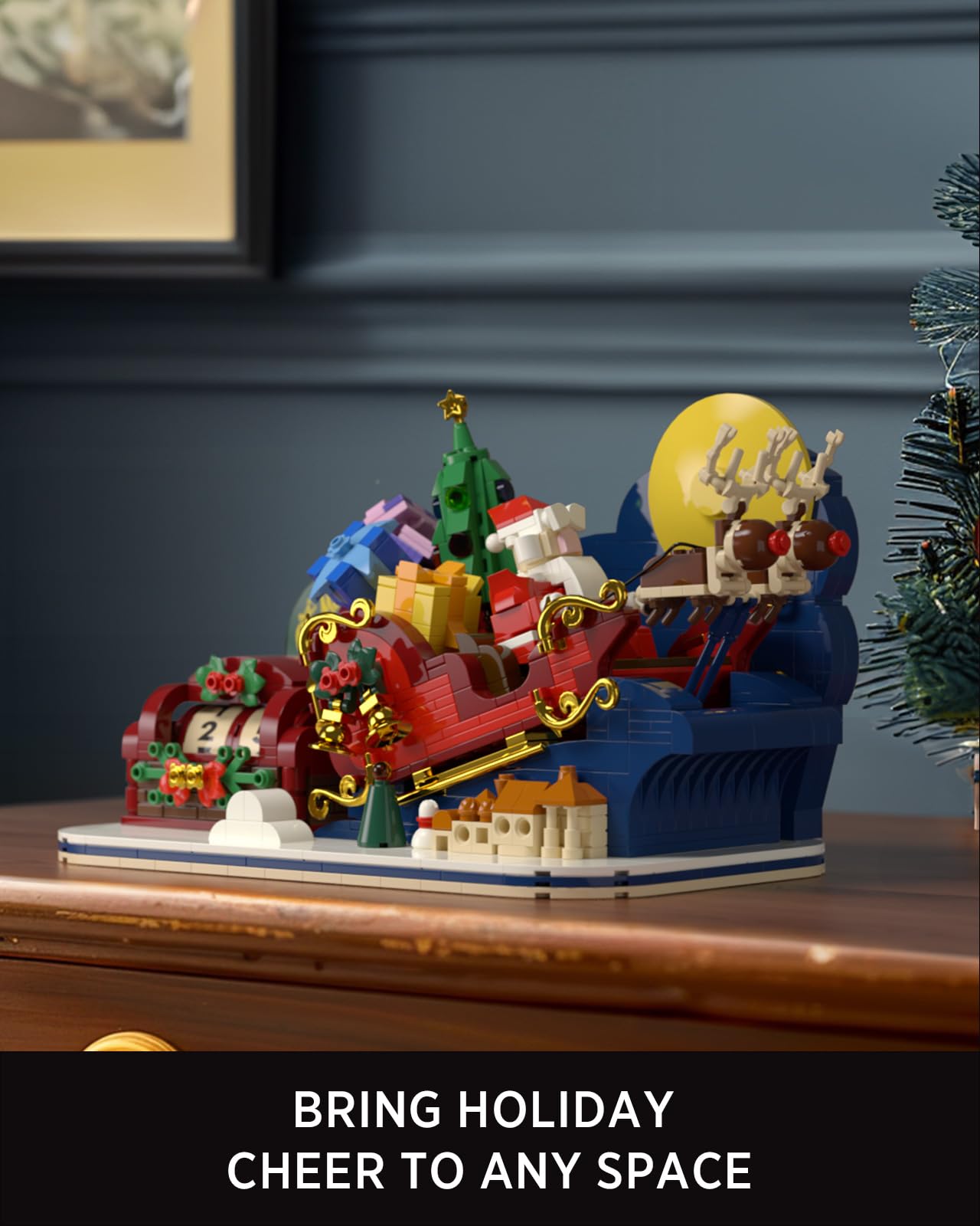 Nifeliz display-model-in-office-home fits versatile holiday decor.